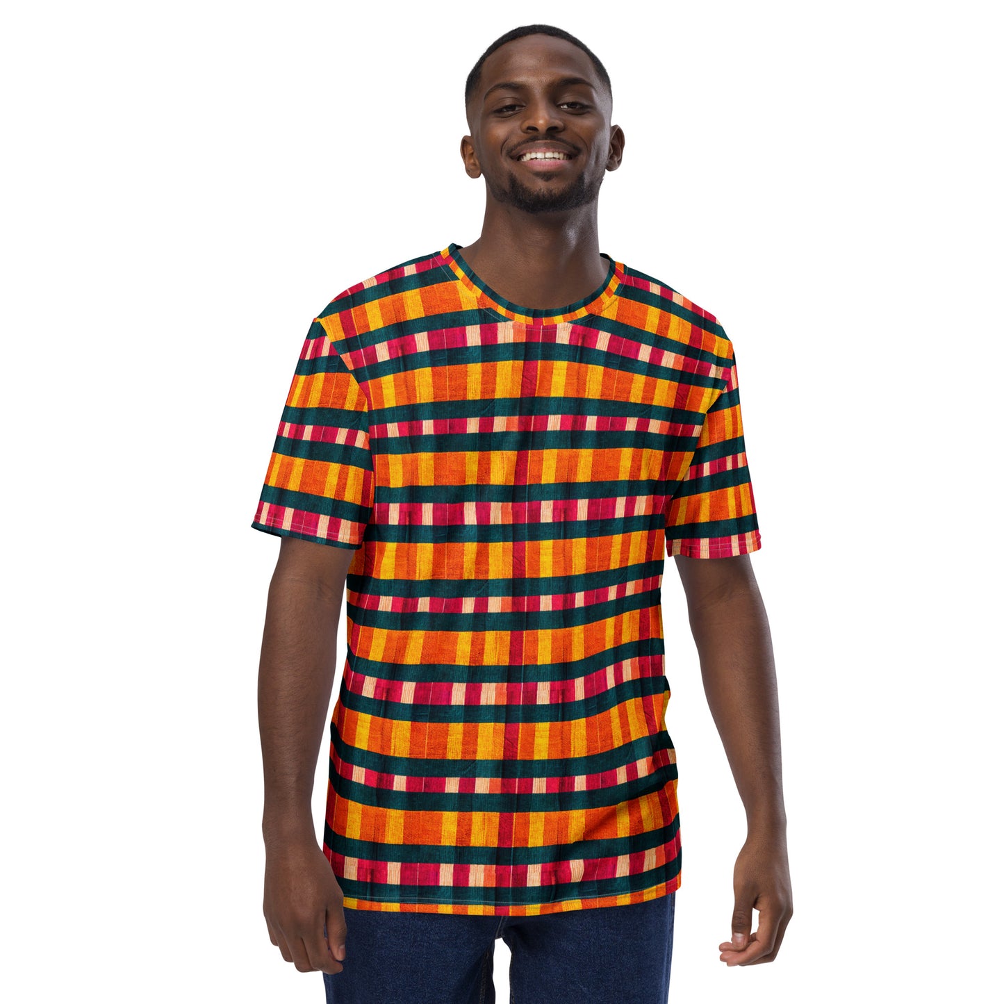 Tropical Fiesta Plaid Men's t-shirt