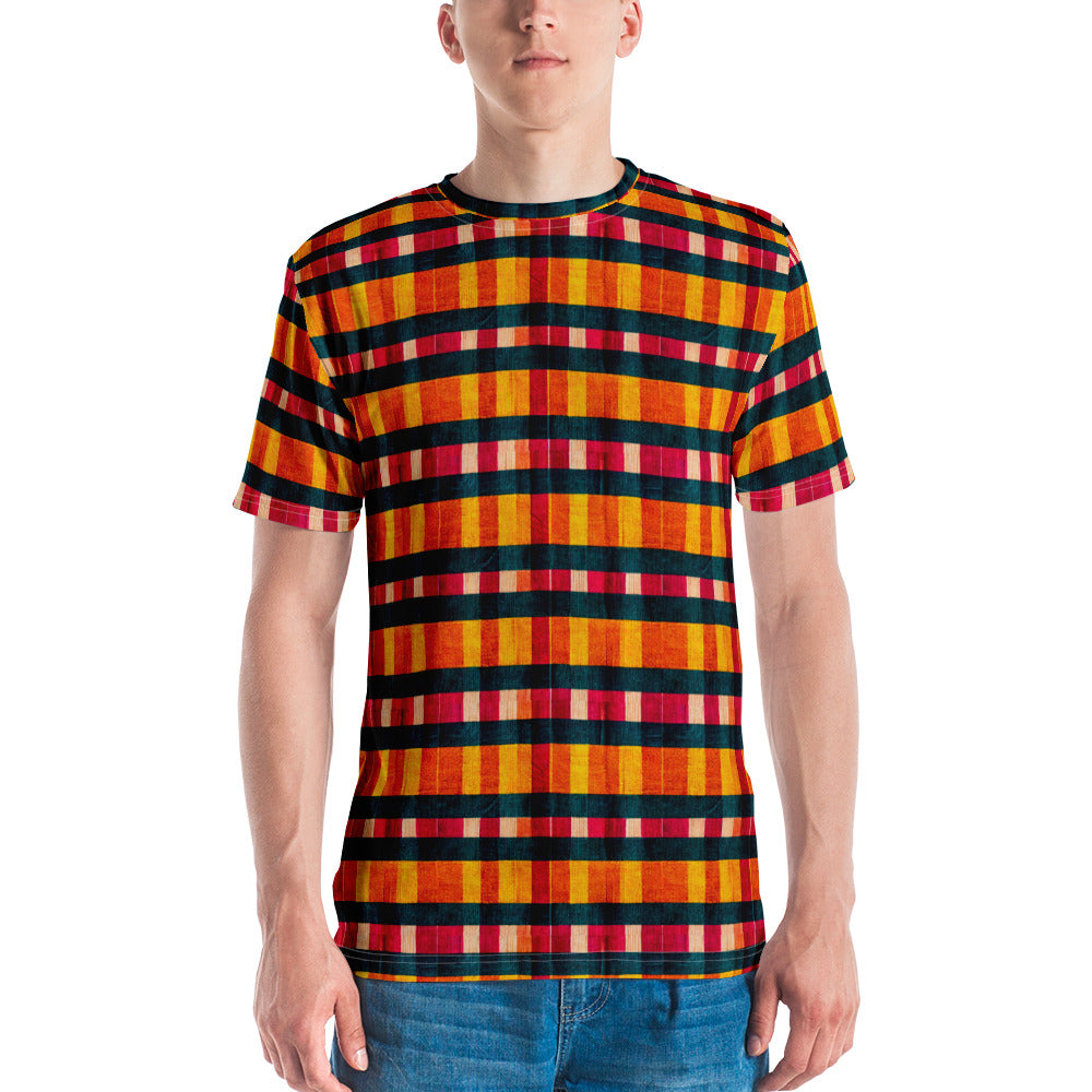 Tropical Fiesta Plaid Men's t-shirt