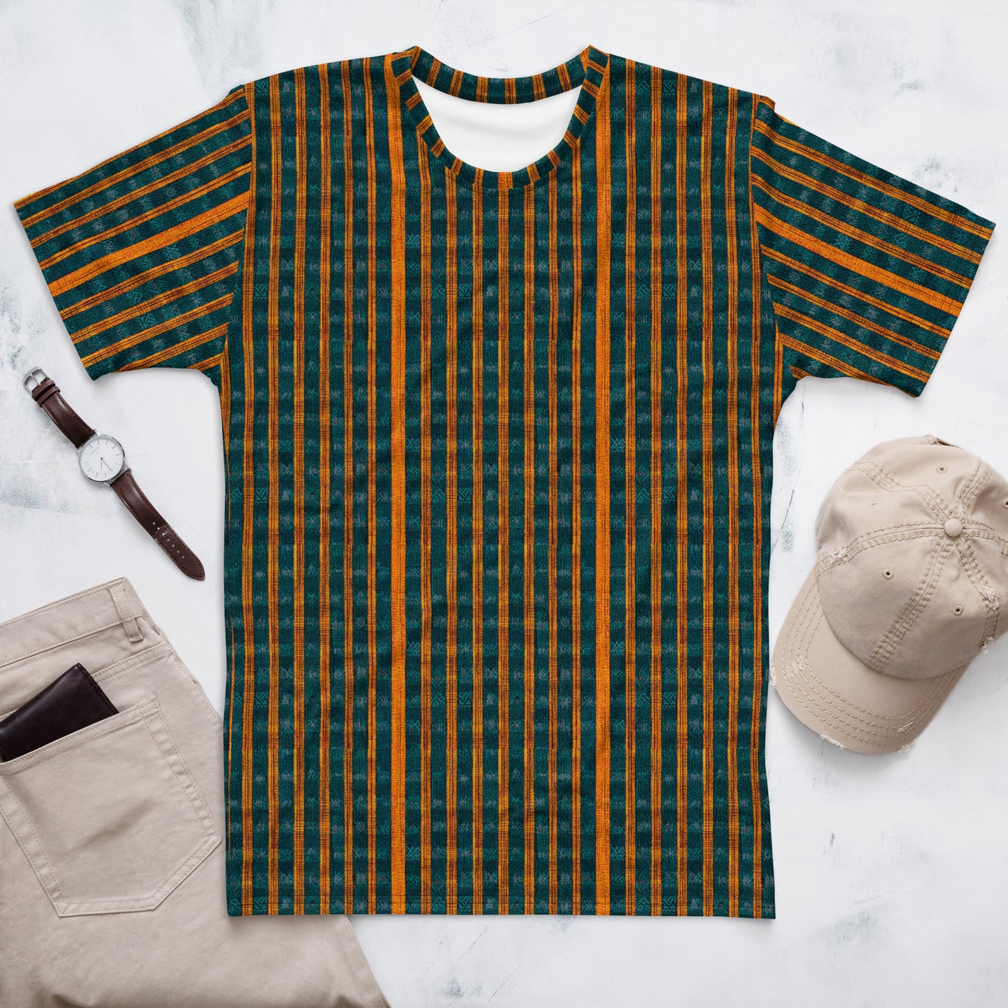 Teal & Tangerine Tapestry Men's t-shirt