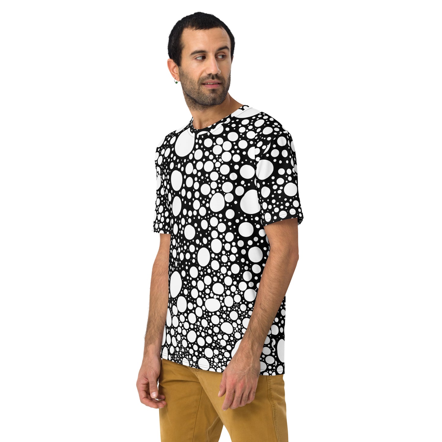 Blanca Ink Spots on Black Men's t-shirt