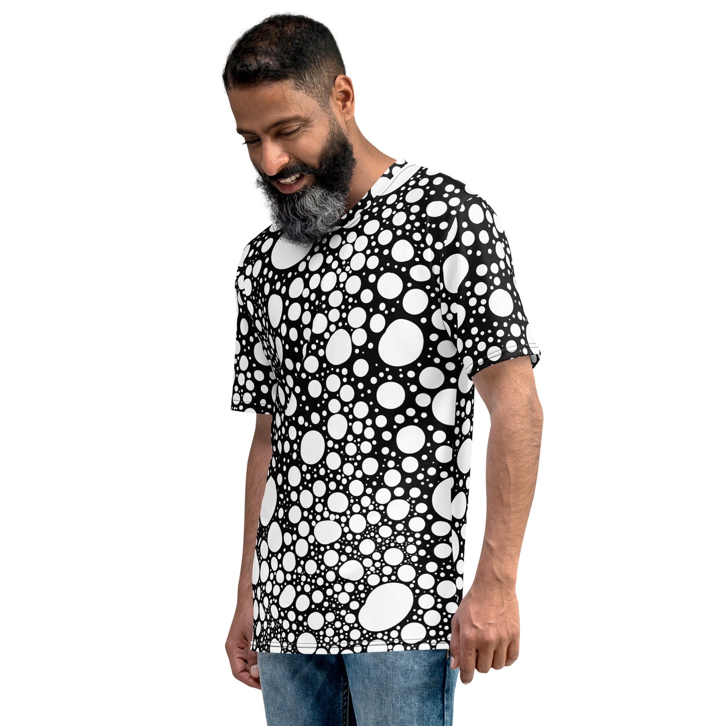 Blanca Ink Spots on Black Men's t-shirt