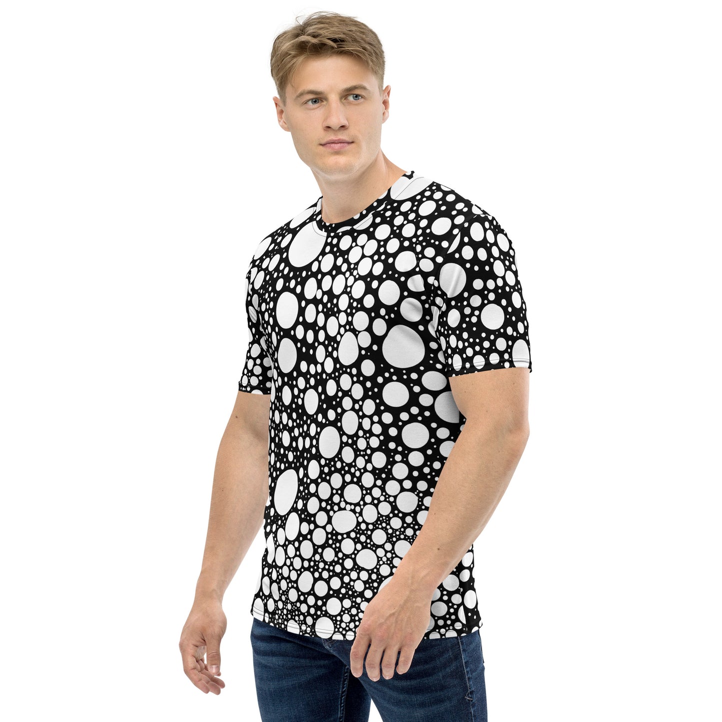 Blanca Ink Spots on Black Men's t-shirt