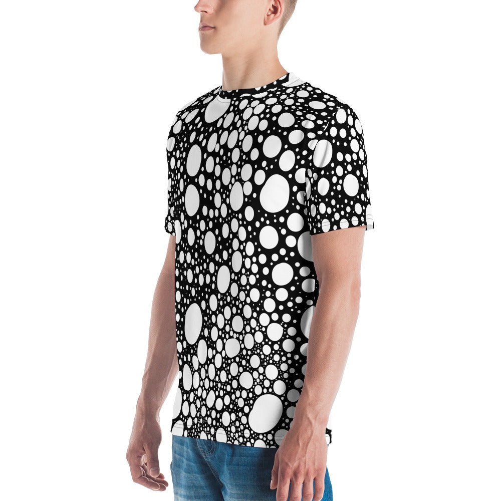 Blanca Ink Spots on Black Men's t-shirt