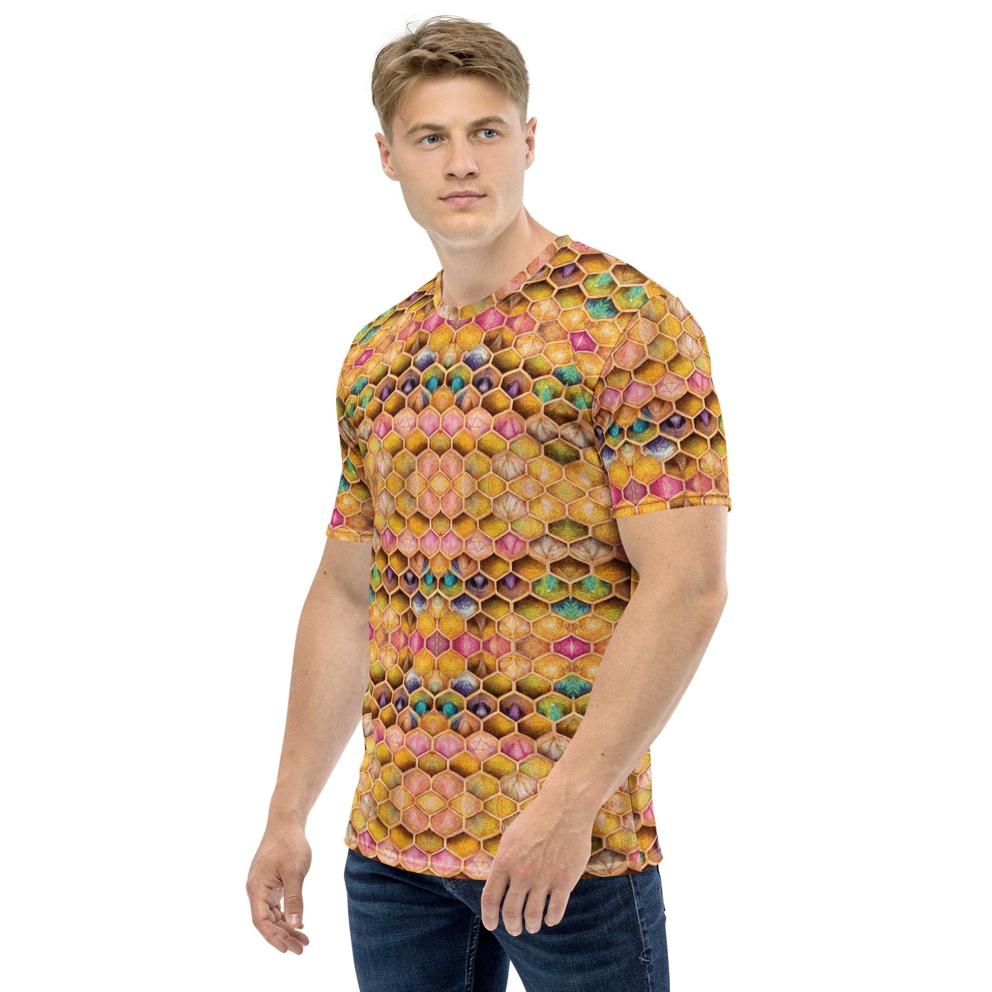 Rainbow Hive Radiance Men's t-shirt