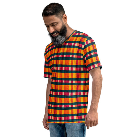 Tropical Fiesta Plaid Men's t-shirt