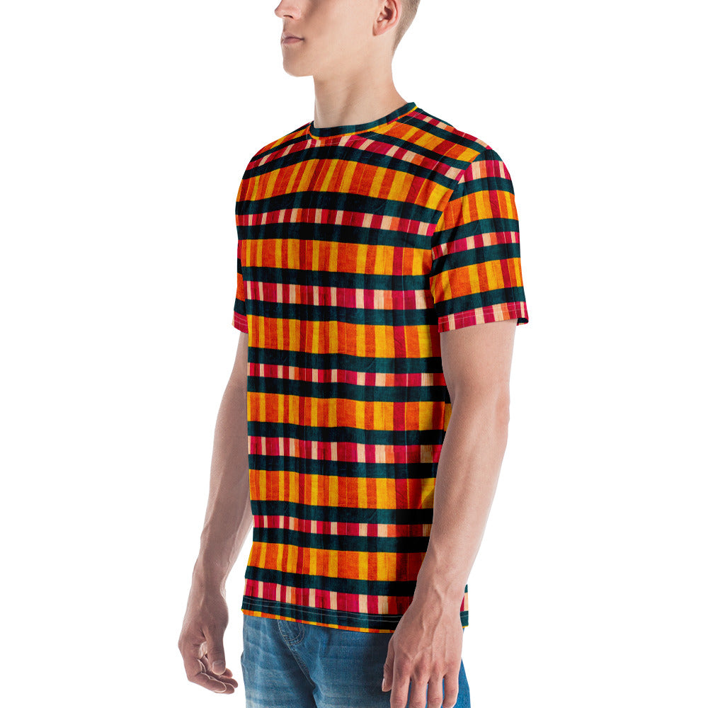 Tropical Fiesta Plaid Men's t-shirt