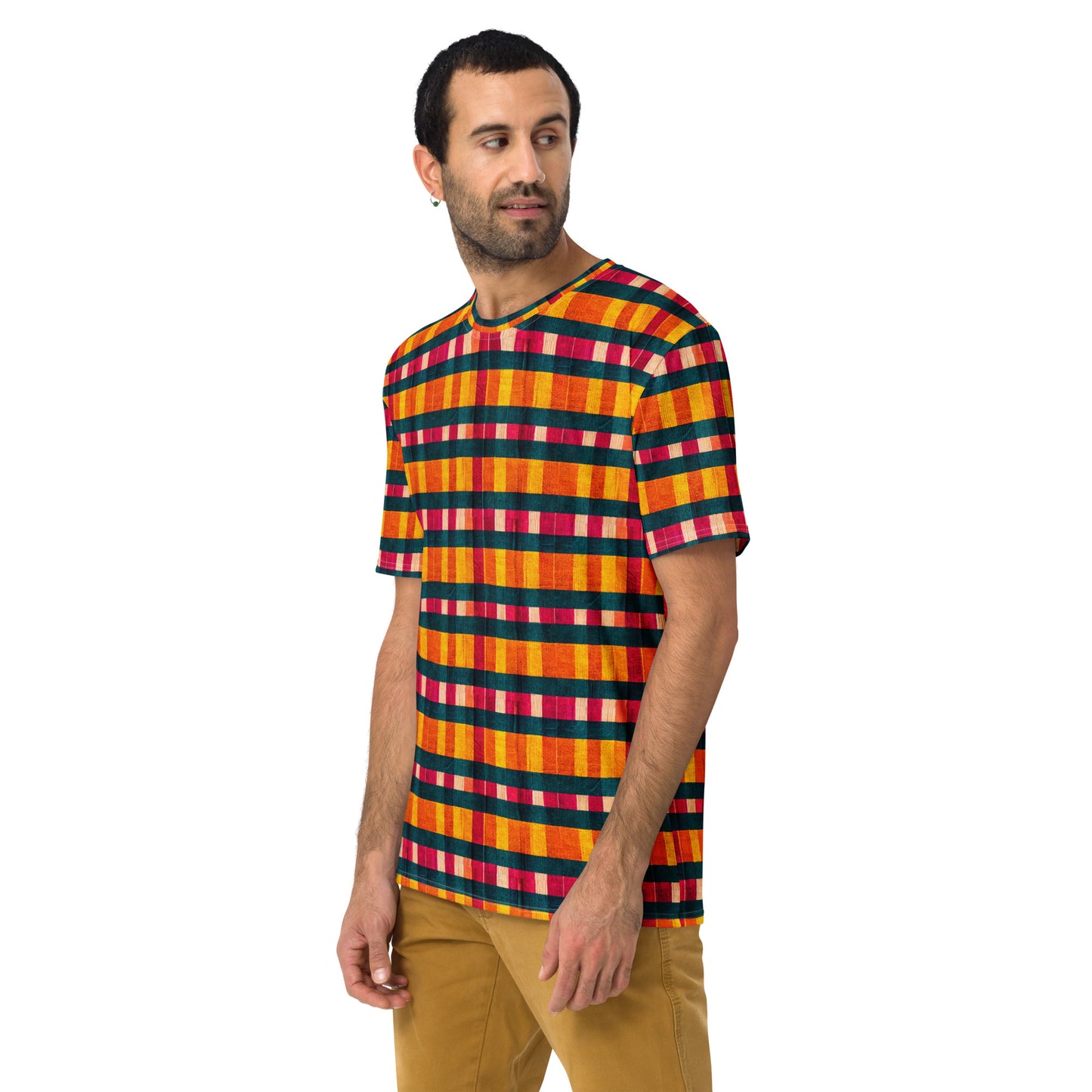 Tropical Fiesta Plaid Men's t-shirt