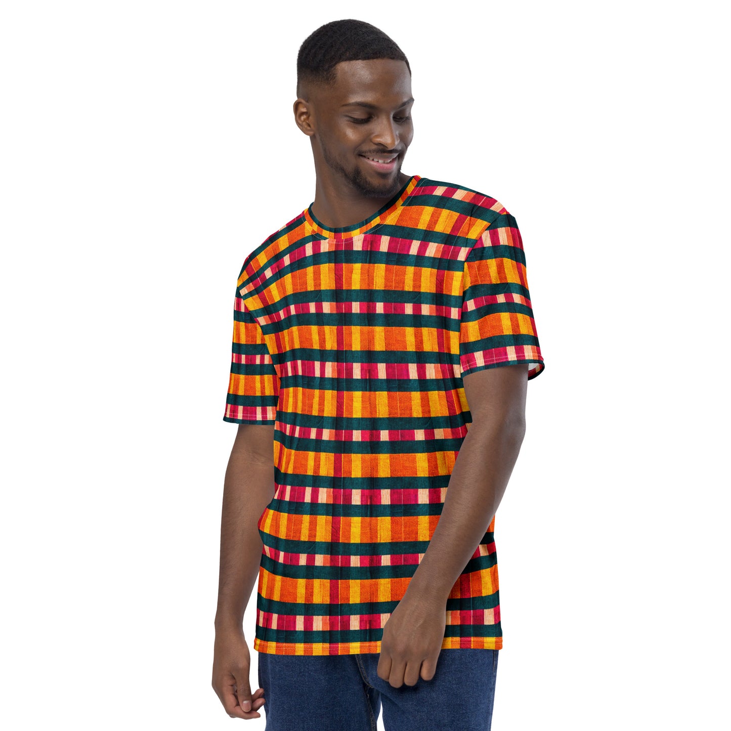 Tropical Fiesta Plaid Men's t-shirt