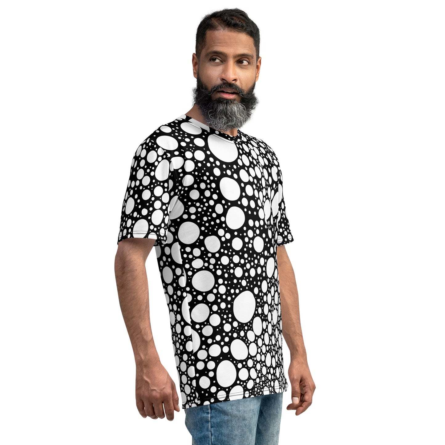 Blanca Ink Spots on Black Men's t-shirt