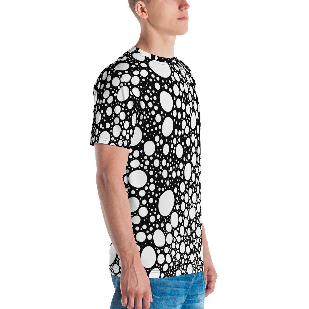 Blanca Ink Spots on Black Men's t-shirt