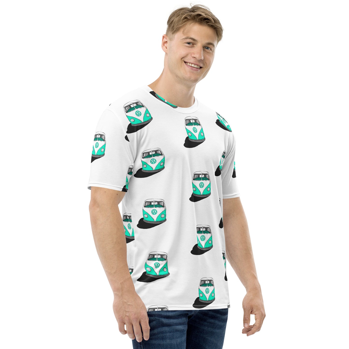 Teal VW Van Men's t-shirt