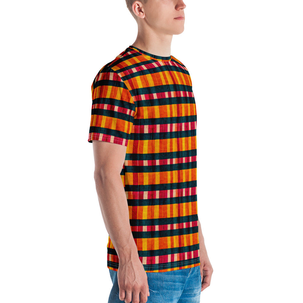 Tropical Fiesta Plaid Men's t-shirt