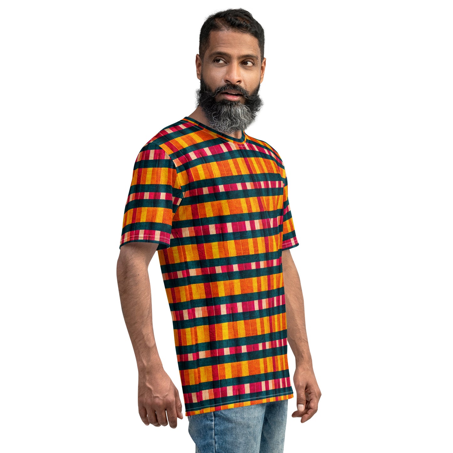 Tropical Fiesta Plaid Men's t-shirt