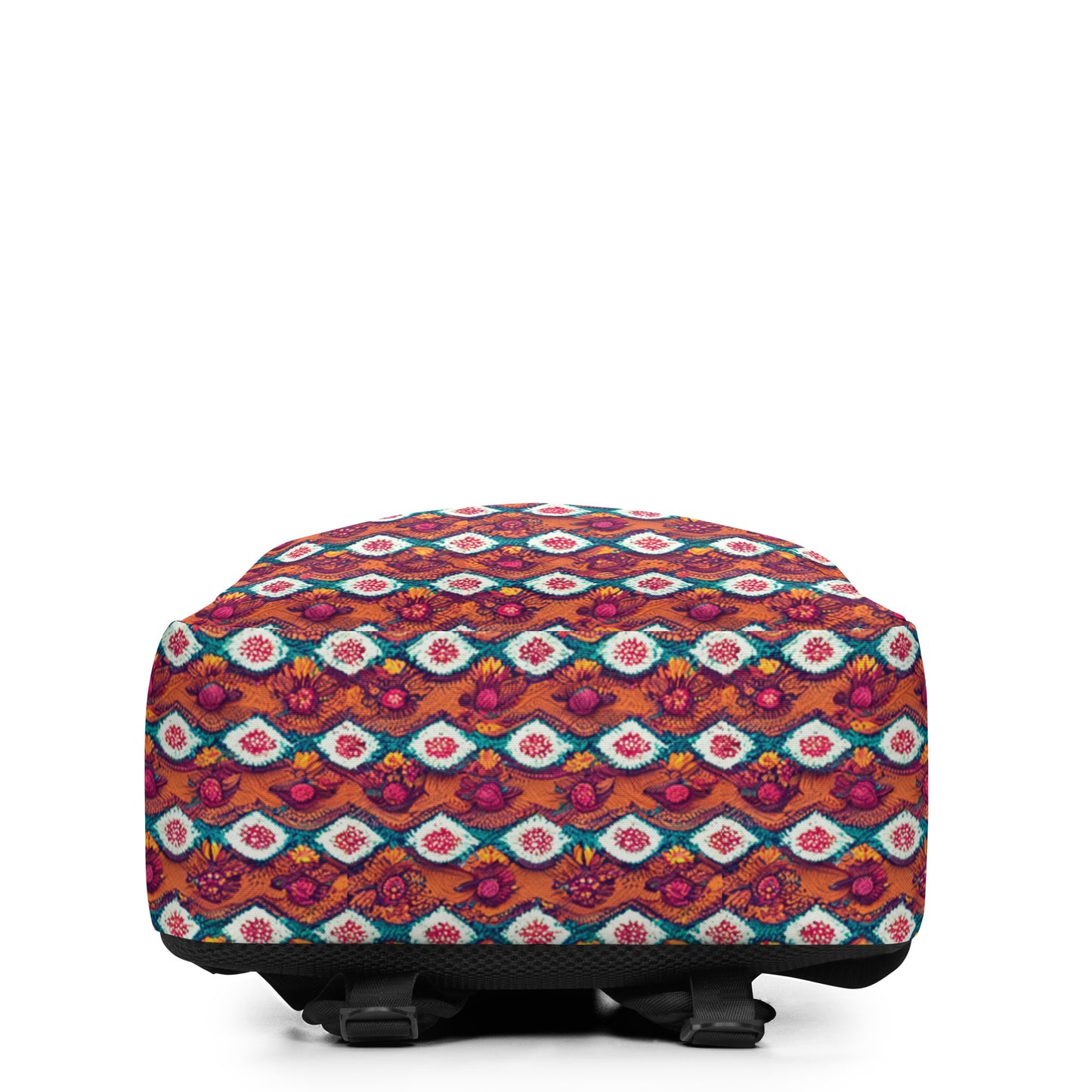 Pink and Orange Facets Minimalist Backpack