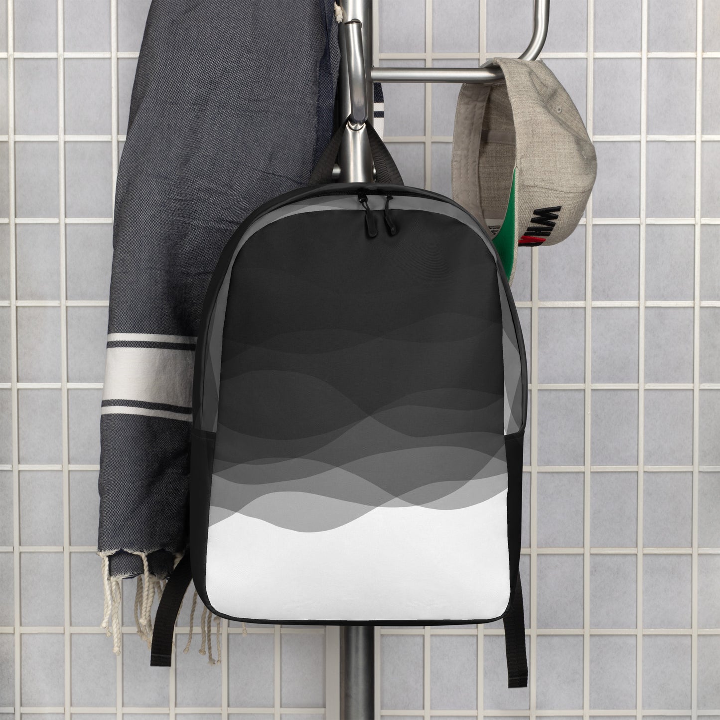 Graphite Waves Minimalist Backpack