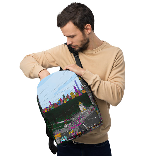 Central Park & Columbus Circle from Dizzy’s NYC Minimalist Backpack
