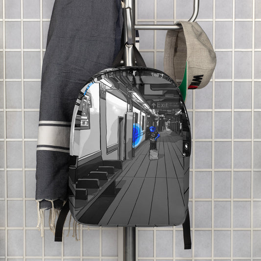 Columbus Circle Subway Station NYC Minimalist Backpack