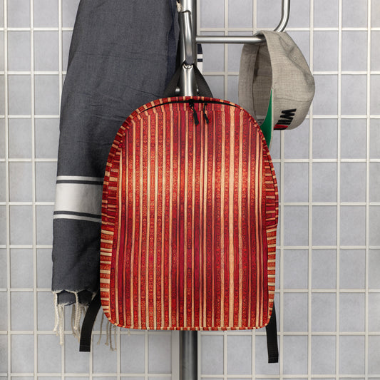 Intricate Carmine Minimalist Backpack