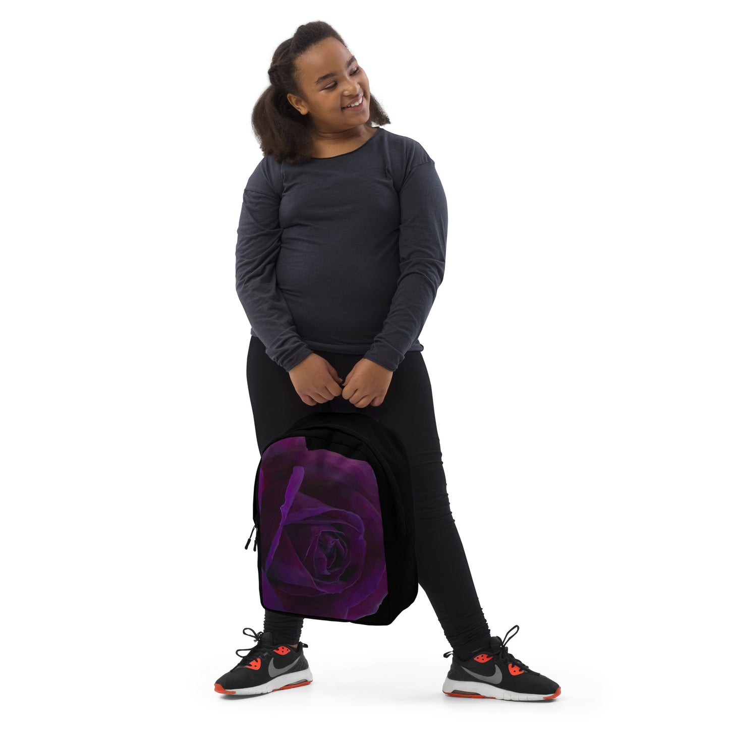 Joey’s Purple Rose Minimalist Backpack