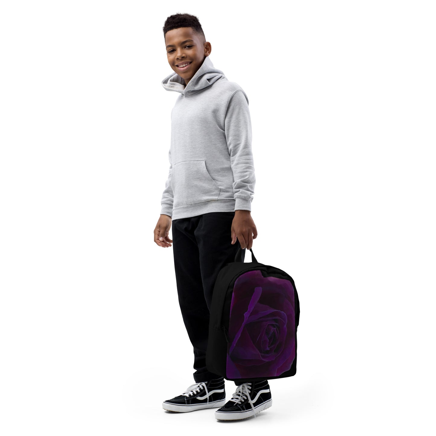 Joey’s Purple Rose Minimalist Backpack