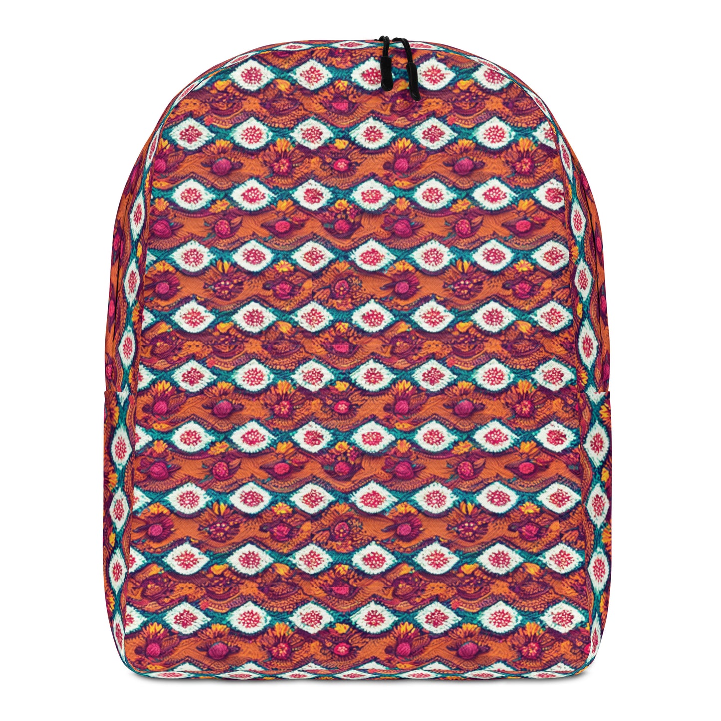 Pink and Orange Facets Minimalist Backpack