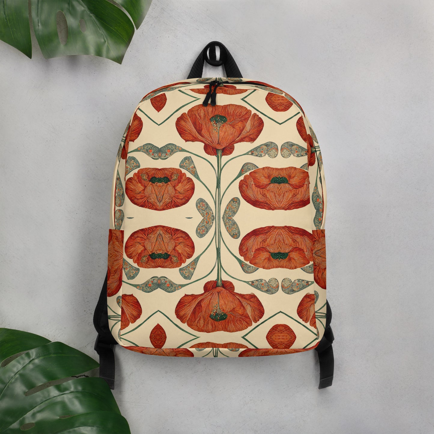 Poppies for Klimt Minimalist Backpack