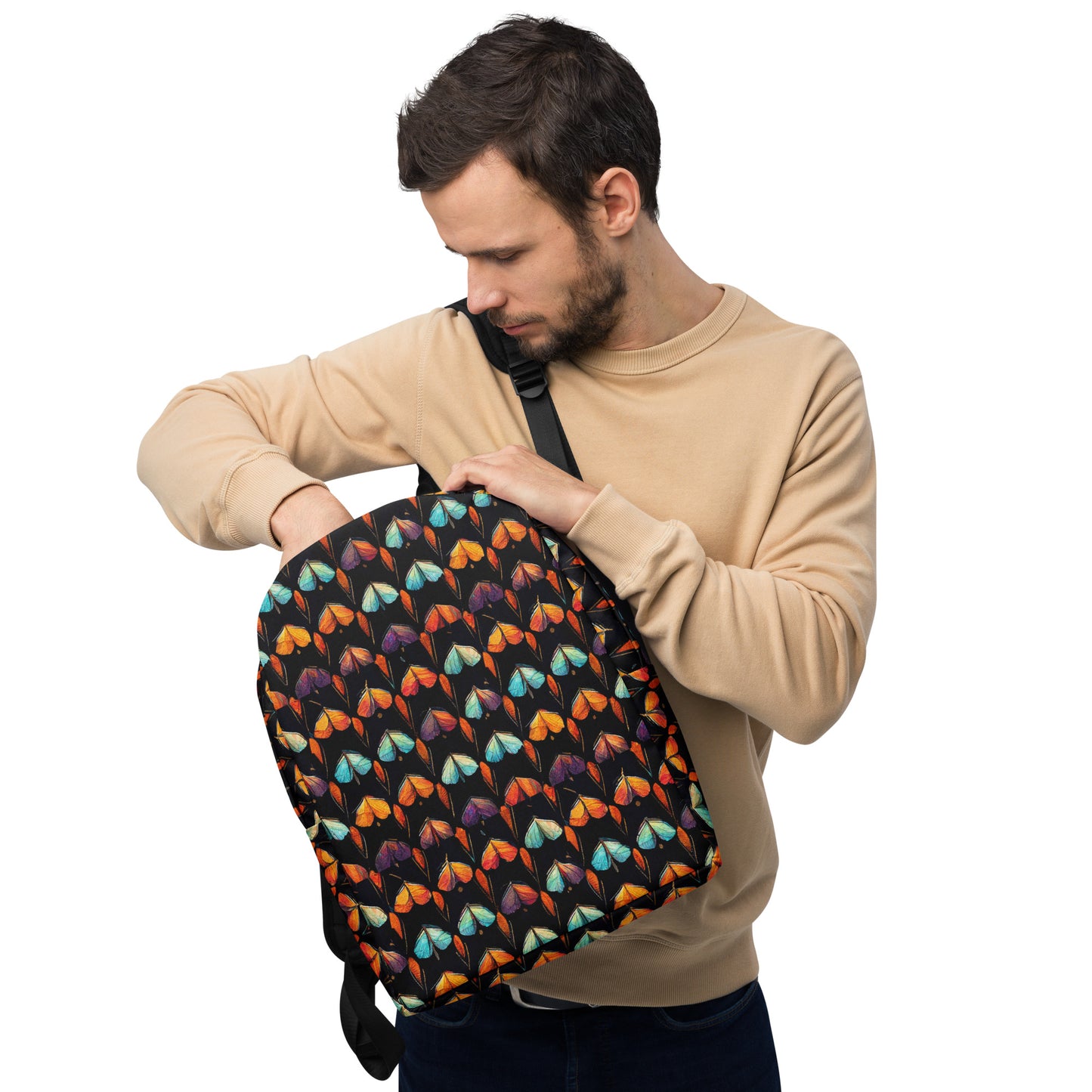 Quilted Wings Minimalist Backpack