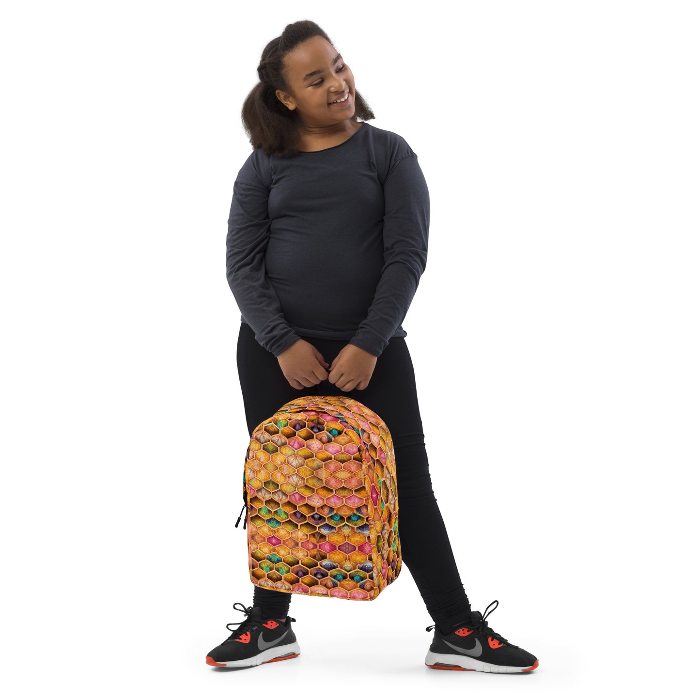 Rainbow Hive Radiance Minimalist Backpack