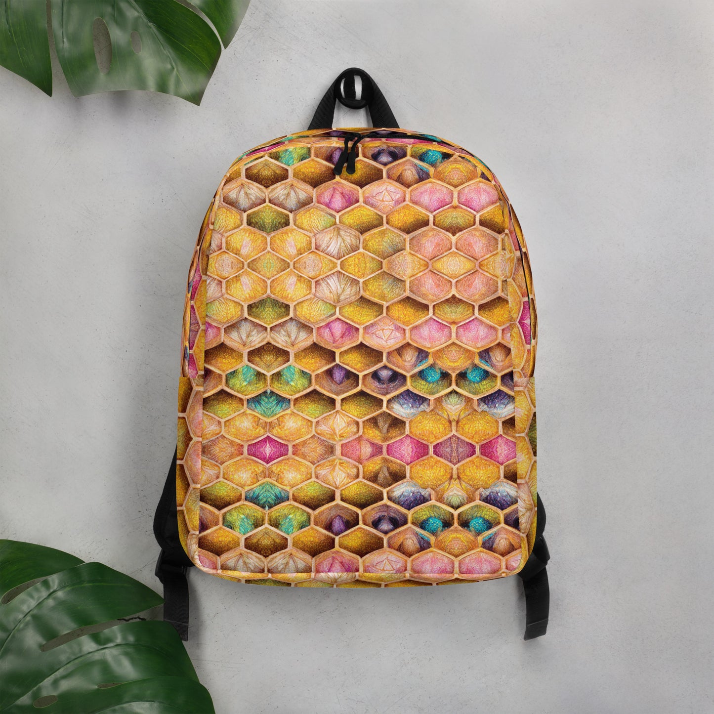Rainbow Hive Radiance Minimalist Backpack