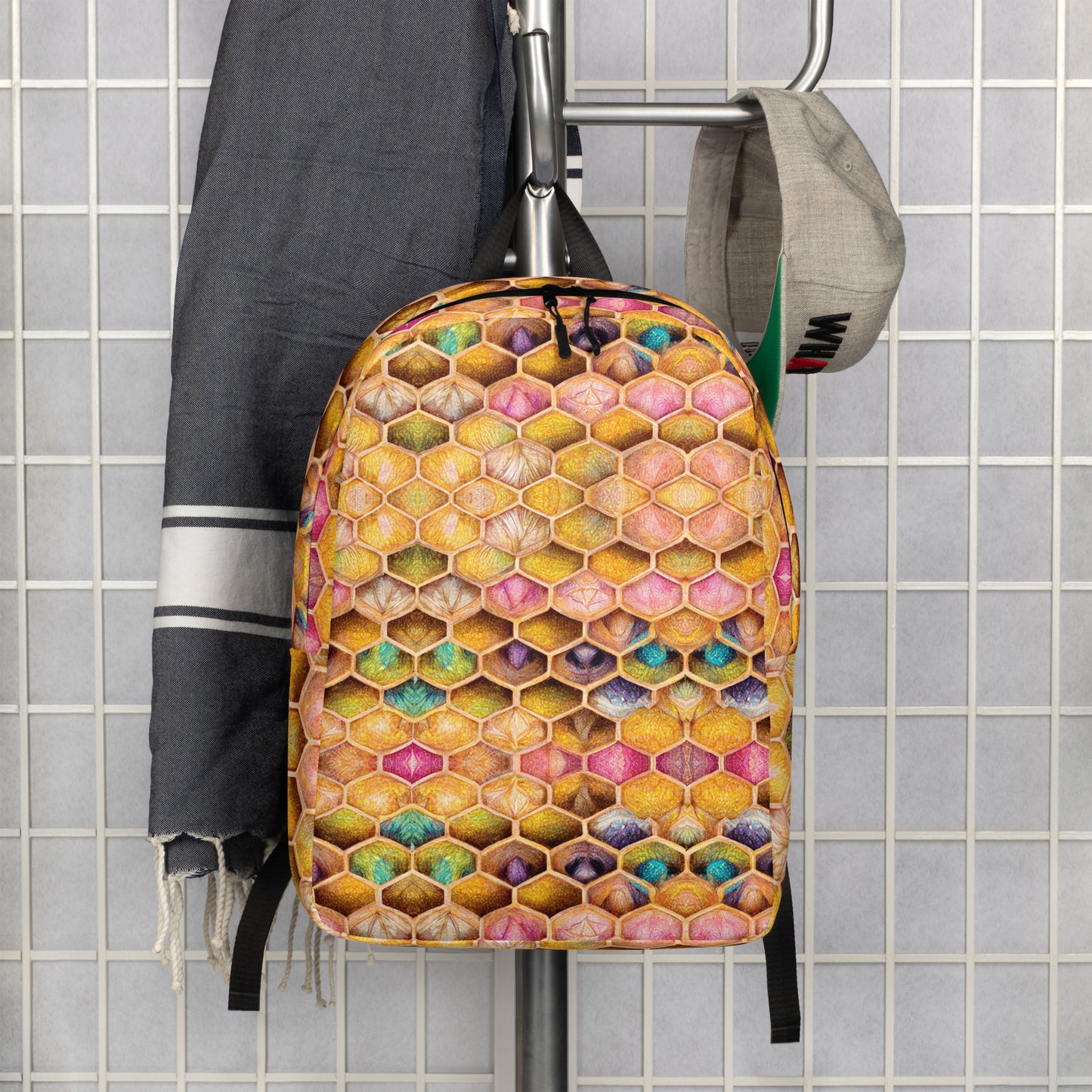 Rainbow Hive Radiance Minimalist Backpack