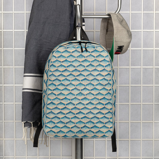 Seafoam Scales Minimalist Backpack