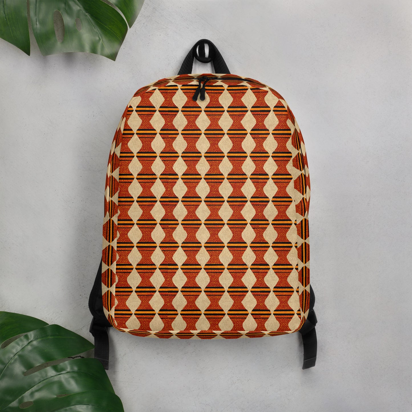 Tribal Tranquility In Neutral Minimalist Backpack