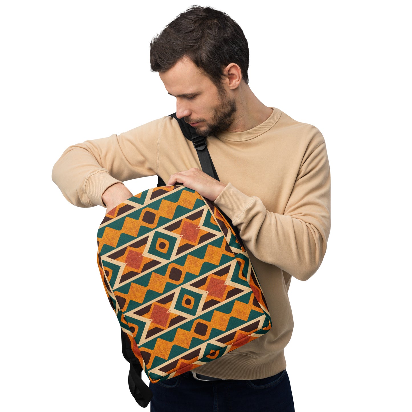 Tropical Diamond Tango Minimalist Backpack