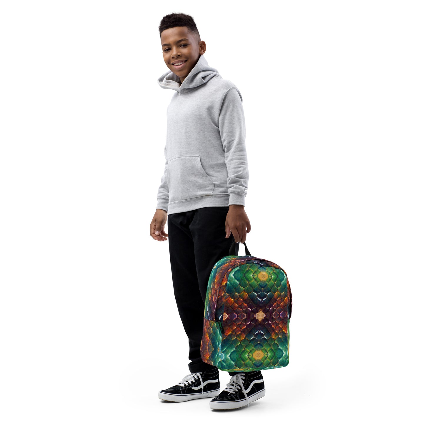 Prismijimmy, the Rainbow Guardian Dragon Minimalist Backpack