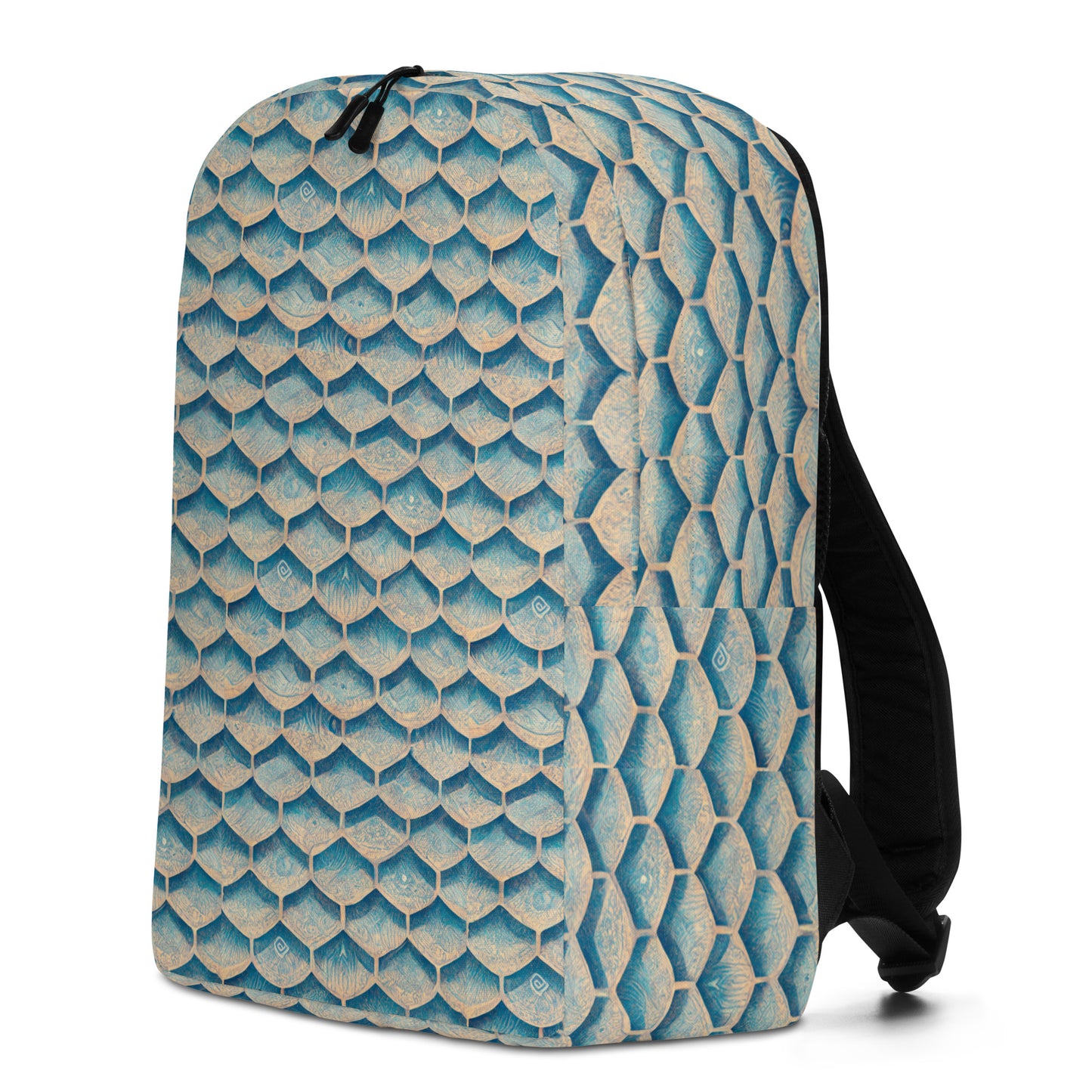 Seafoam Scales Minimalist Backpack