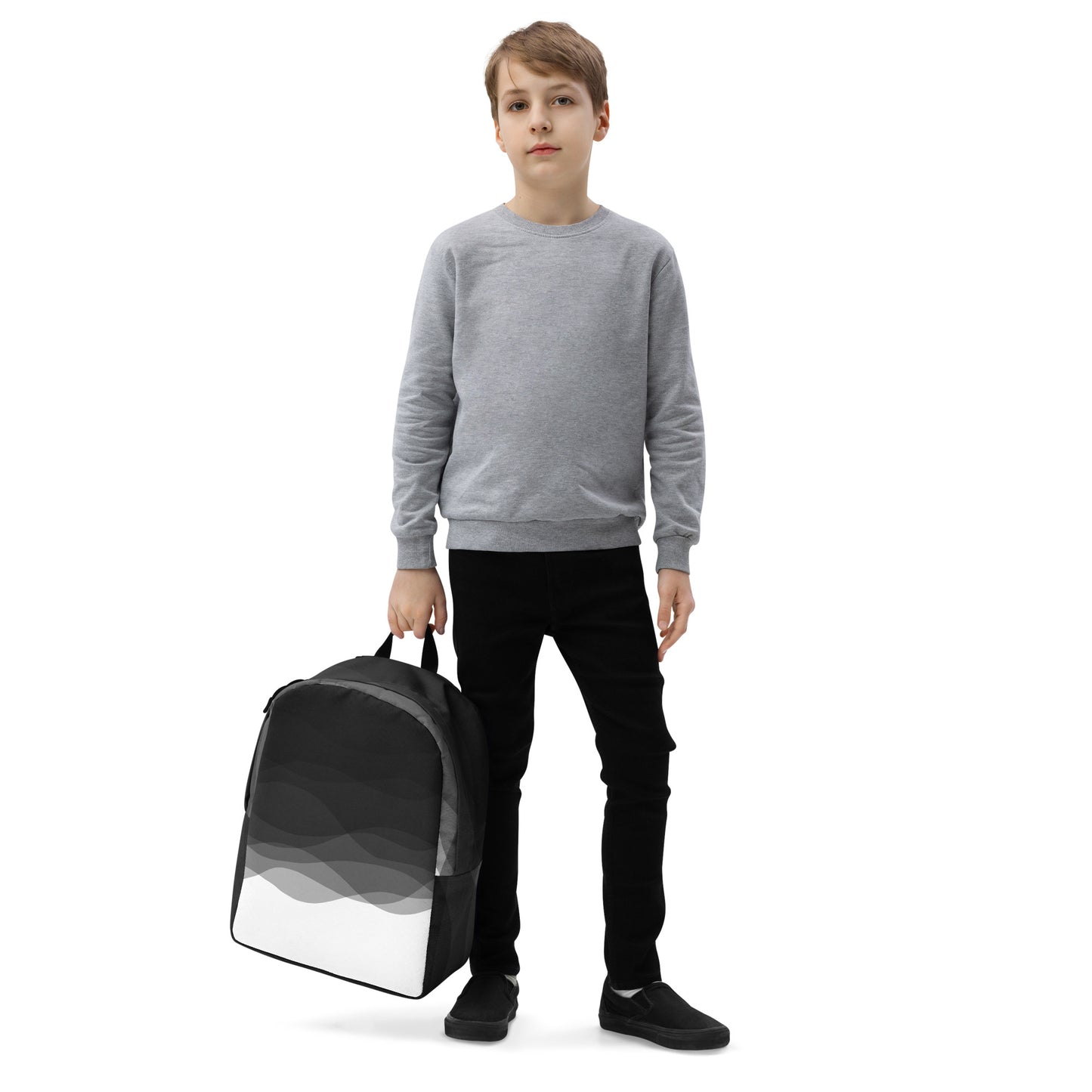 Graphite Waves Minimalist Backpack