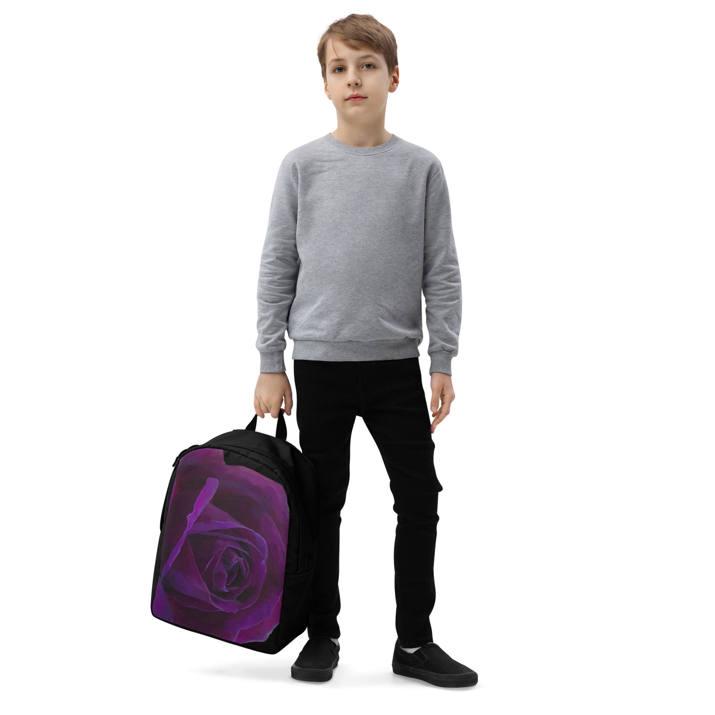 Joey’s Purple Rose Minimalist Backpack