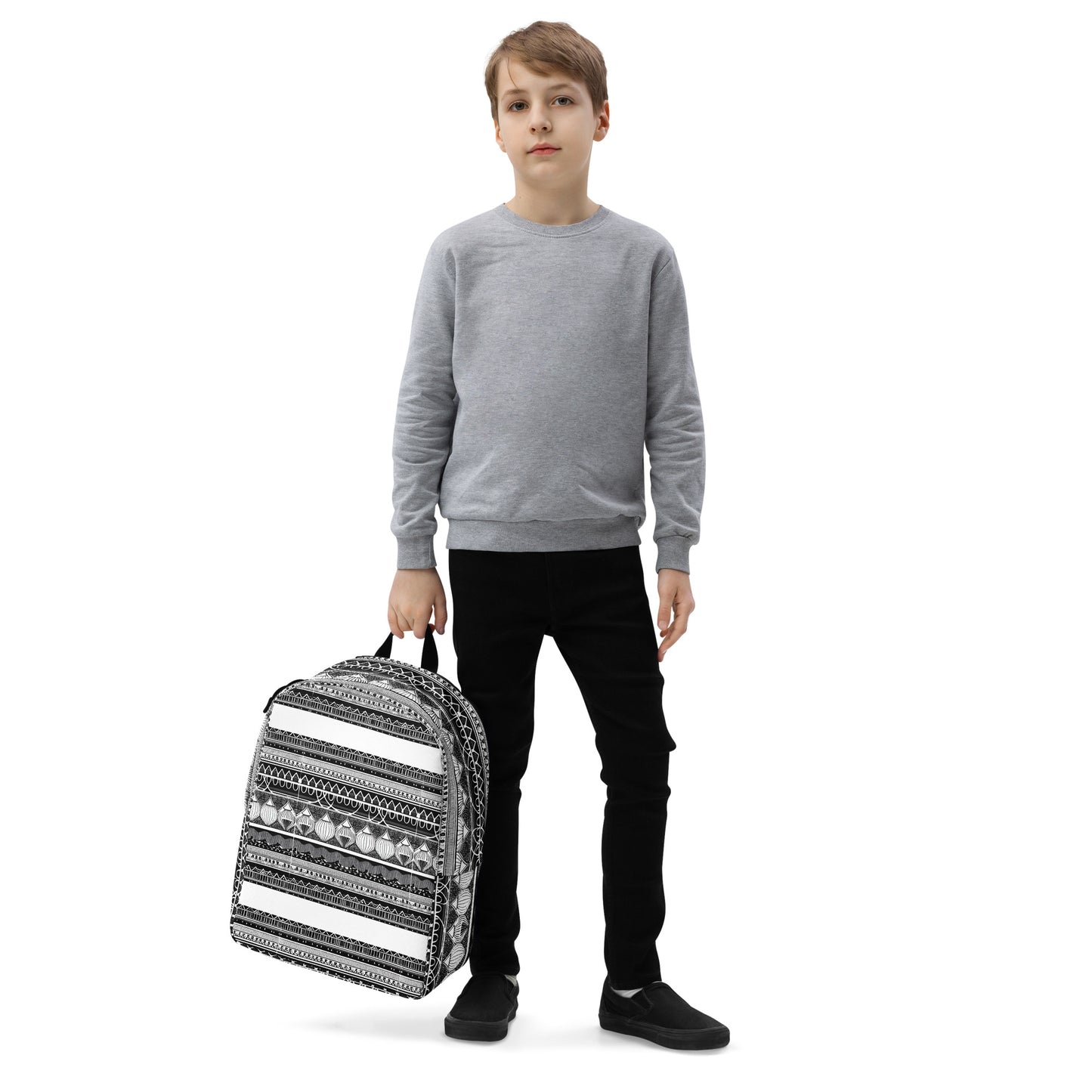 Monochrome Lanterns Minimalist Backpack