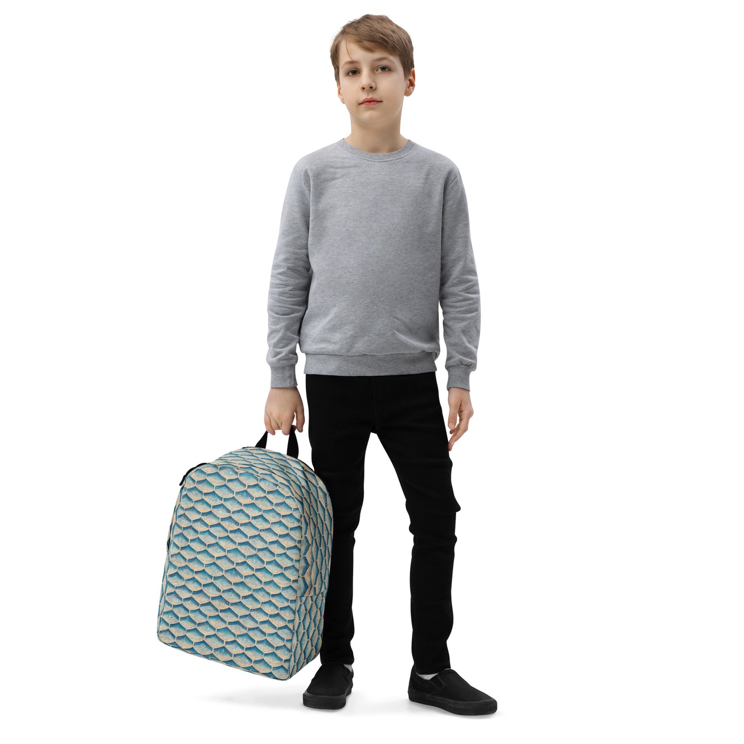 Seafoam Scales Minimalist Backpack