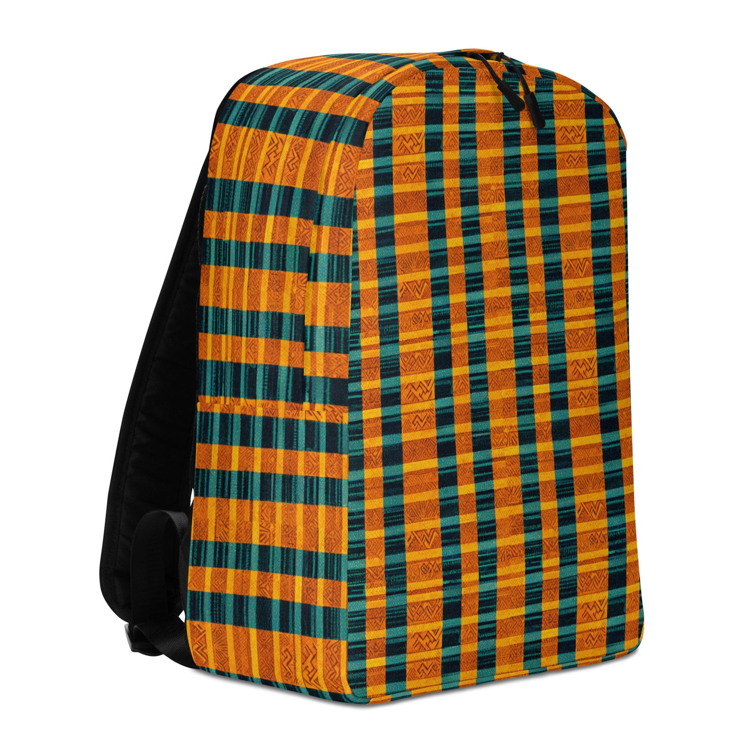 Teal & Tangerine Tapestry Minimalist Backpack