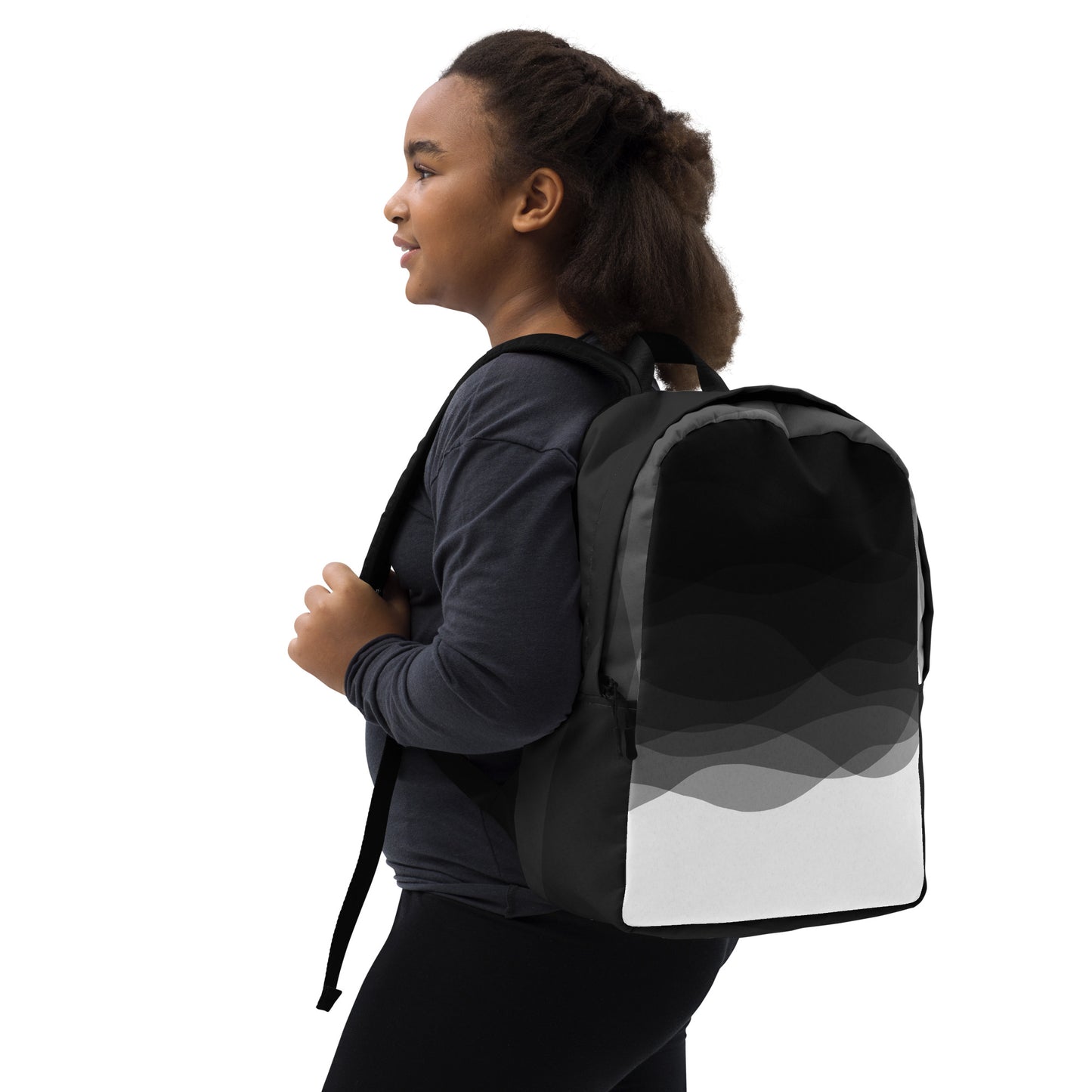 Graphite Waves Minimalist Backpack