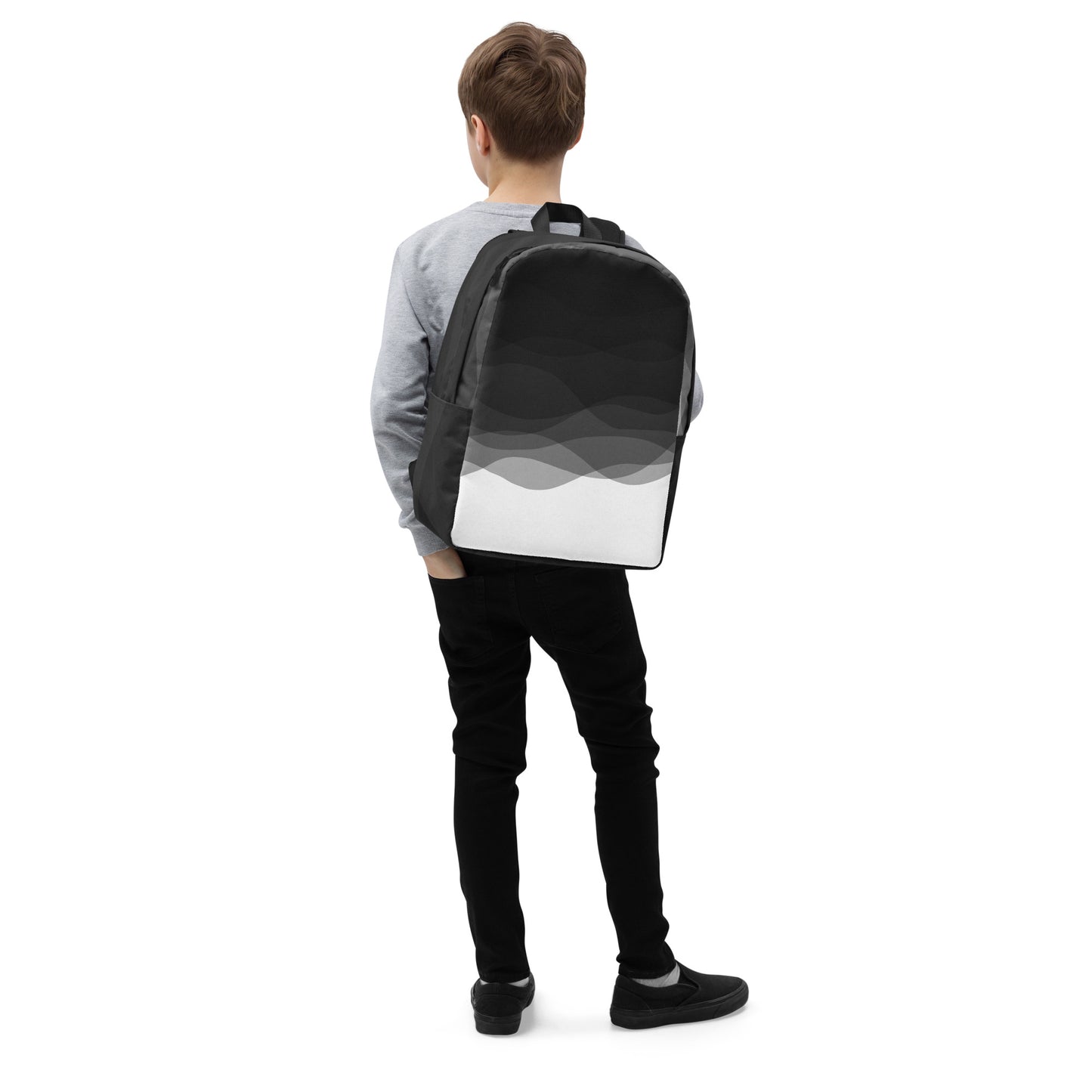 Graphite Waves Minimalist Backpack