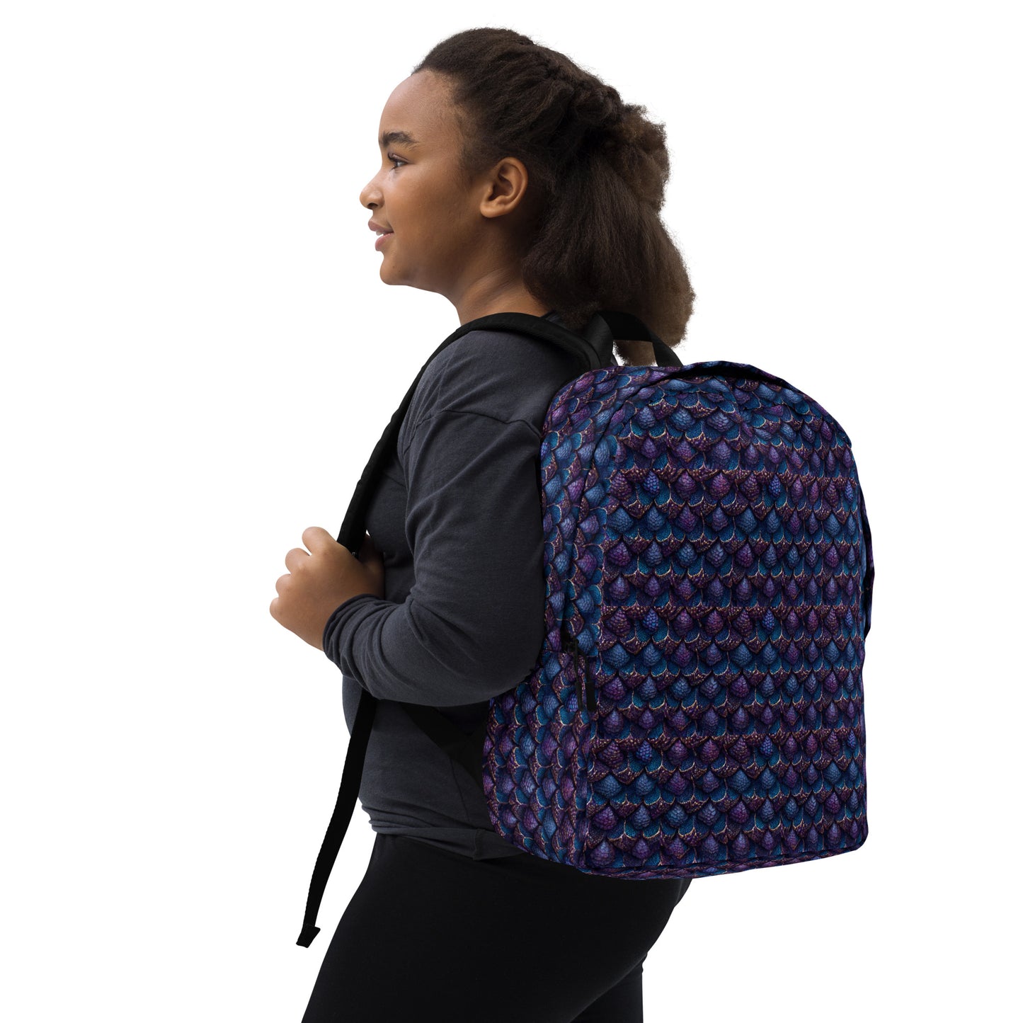 Luminosa, the Radiant Amethyst Drakon Minimalist Backpack