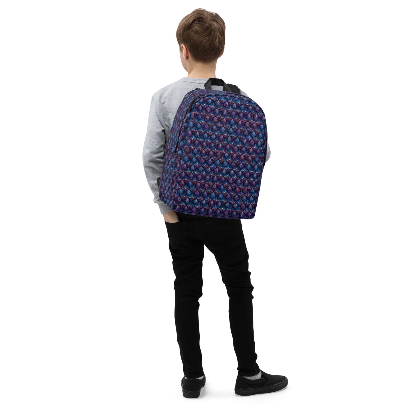 Luminosa, the Radiant Amethyst Drakon Minimalist Backpack