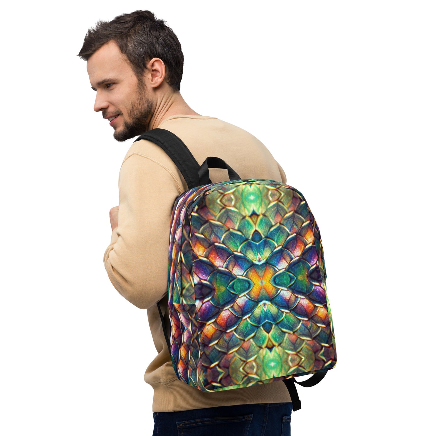 Margonithia, the Glittering Rainbow Sovereign Minimalist Backpack