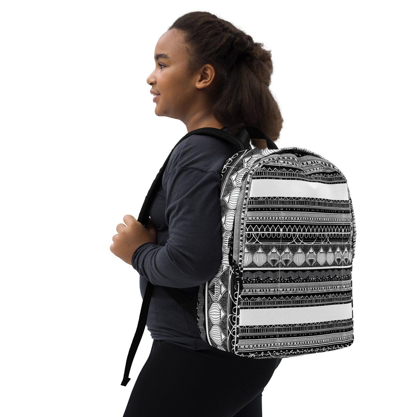 Monochrome Lanterns Minimalist Backpack