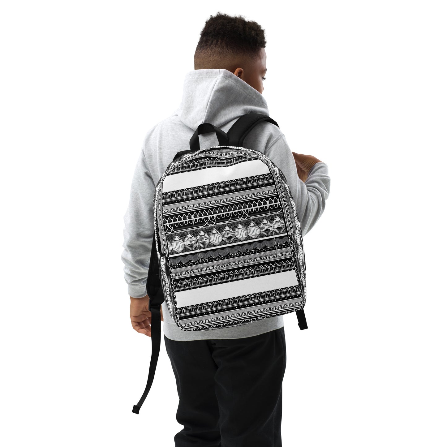 Monochrome Lanterns Minimalist Backpack