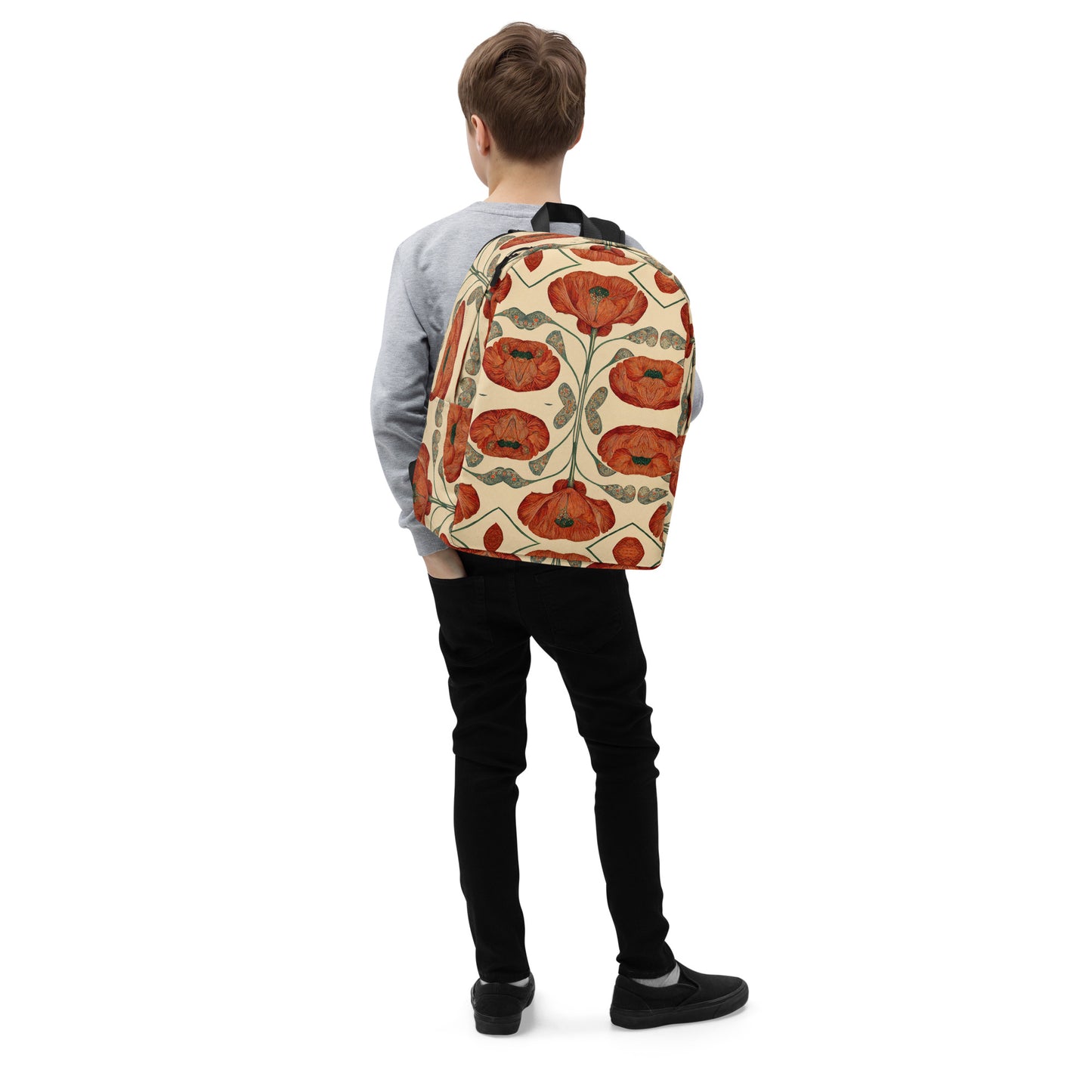 Poppies for Klimt Minimalist Backpack