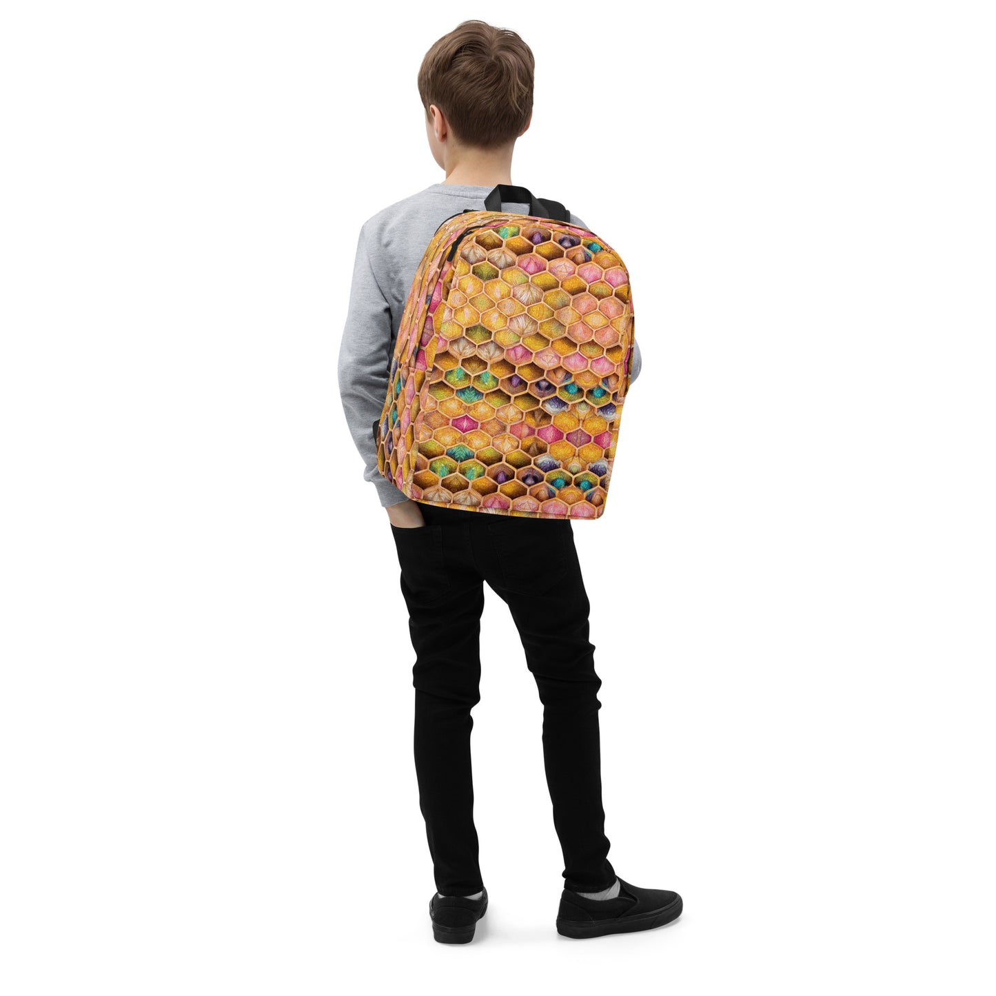 Rainbow Hive Radiance Minimalist Backpack