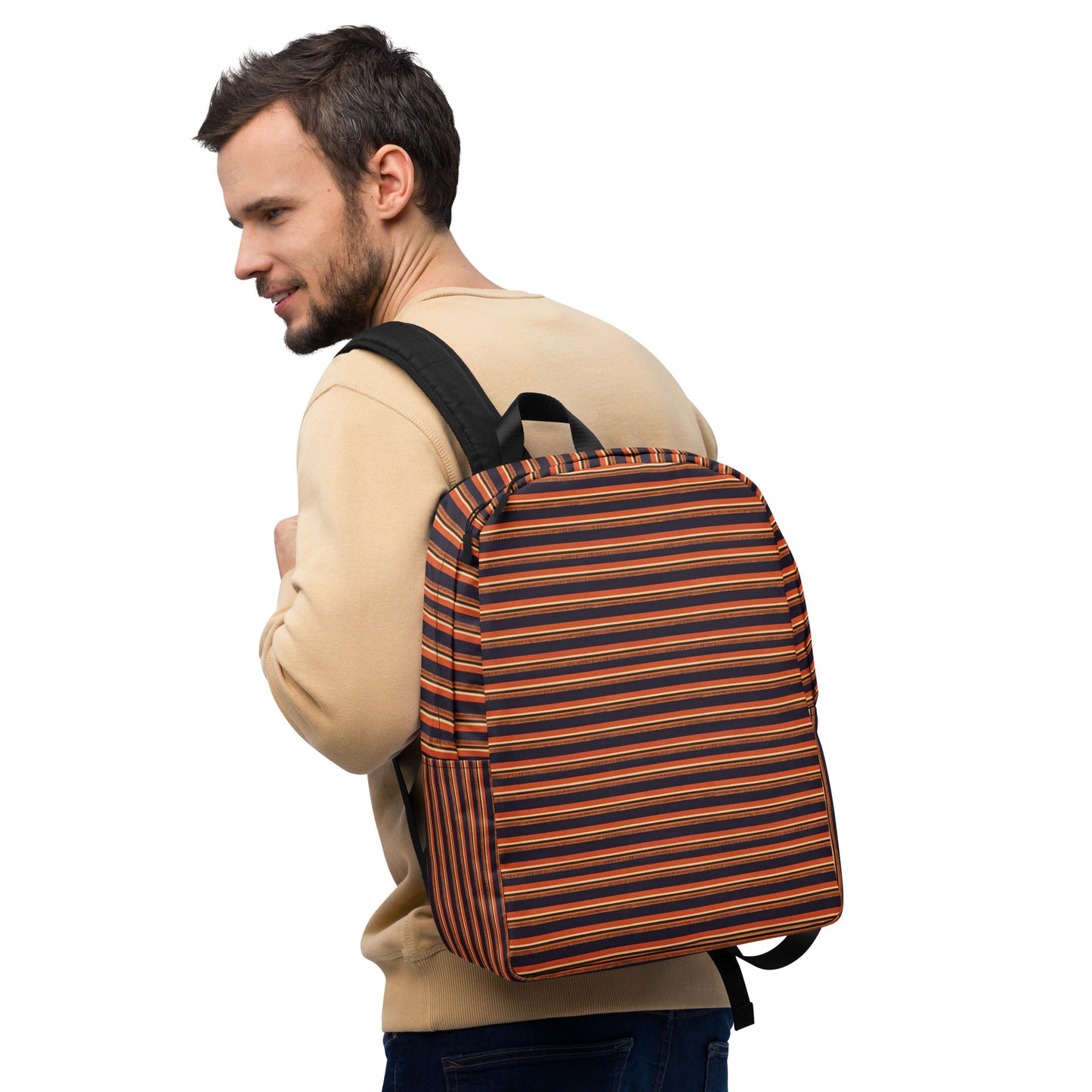 Savanna Sunset Stitches Minimalist Backpack